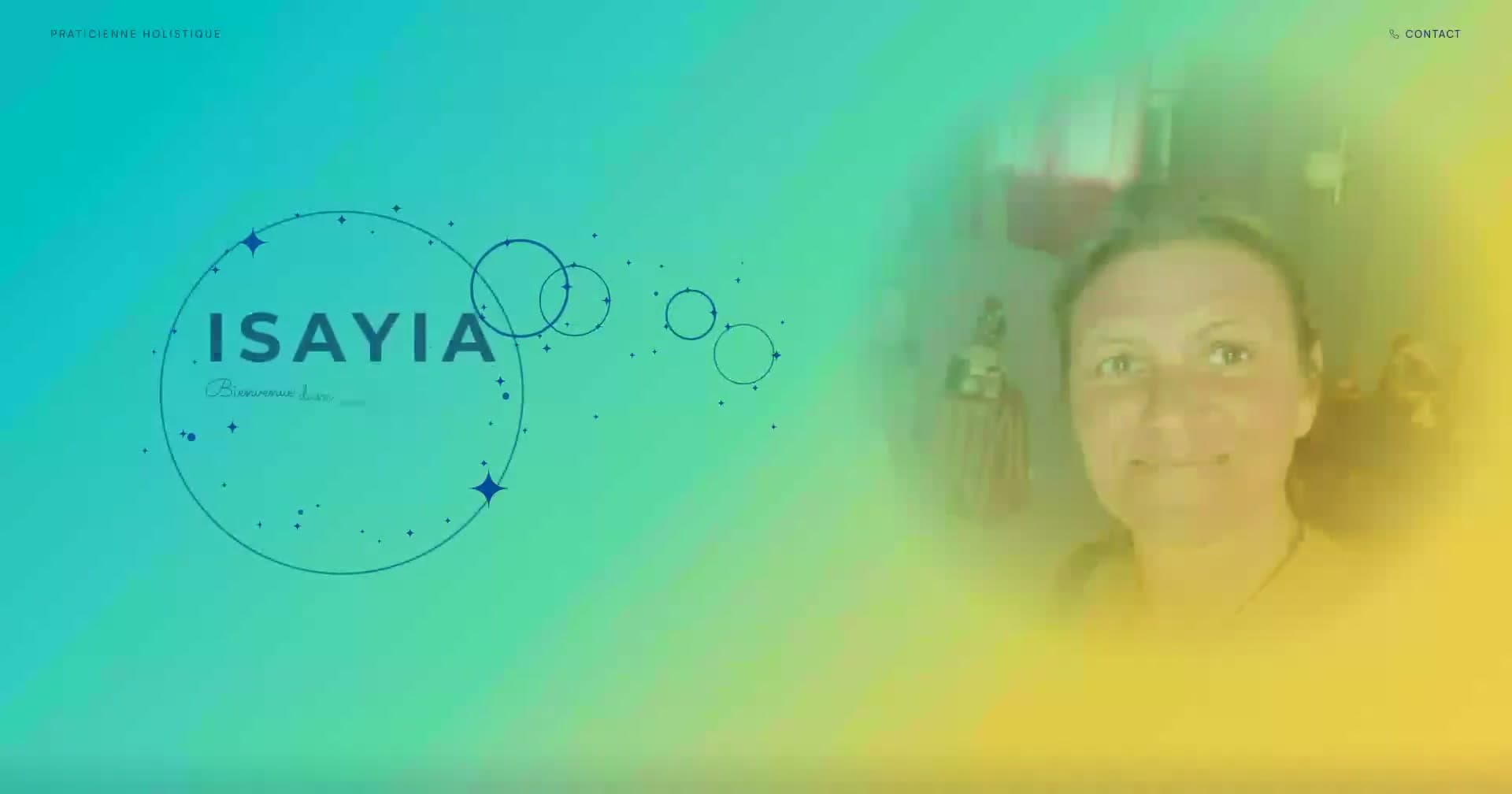 Site web d’Isayia, praticienne holistique